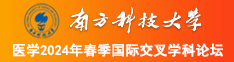 操插骚骚逼女网址南方科技大学医学2024年春季国际交叉学科论坛